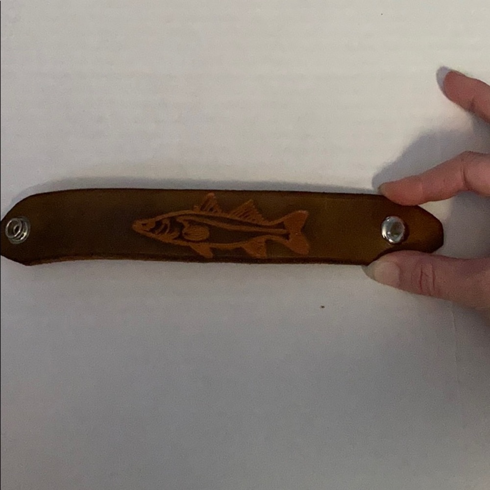 Unique leather fish 🐠 bracelet